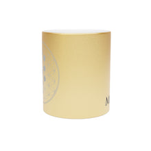 Load image into Gallery viewer, Sitara&#39;s Choice | Crystalline Metallic Mug from the Exclusive Monad Series (Silver\Gold)
