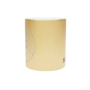 Sitara's Choice | Crystalline Metallic Mug from the Exclusive Monad Series (Silver\Gold)