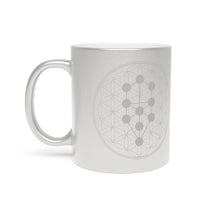 Load image into Gallery viewer, Sitara&#39;s Choice | Crystalline Metallic Mug from the Exclusive Monad Series (Silver\Gold)
